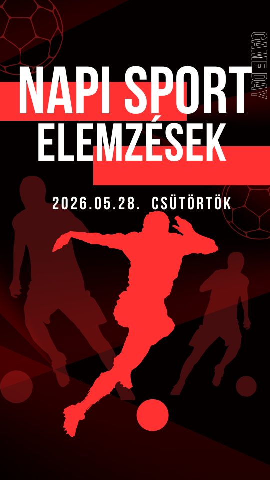 Fiatal férfi kosárlabdázó pózban, fekete háttéren nagy „NUTI SPORT” felirat és „Elemzések” szöveg.