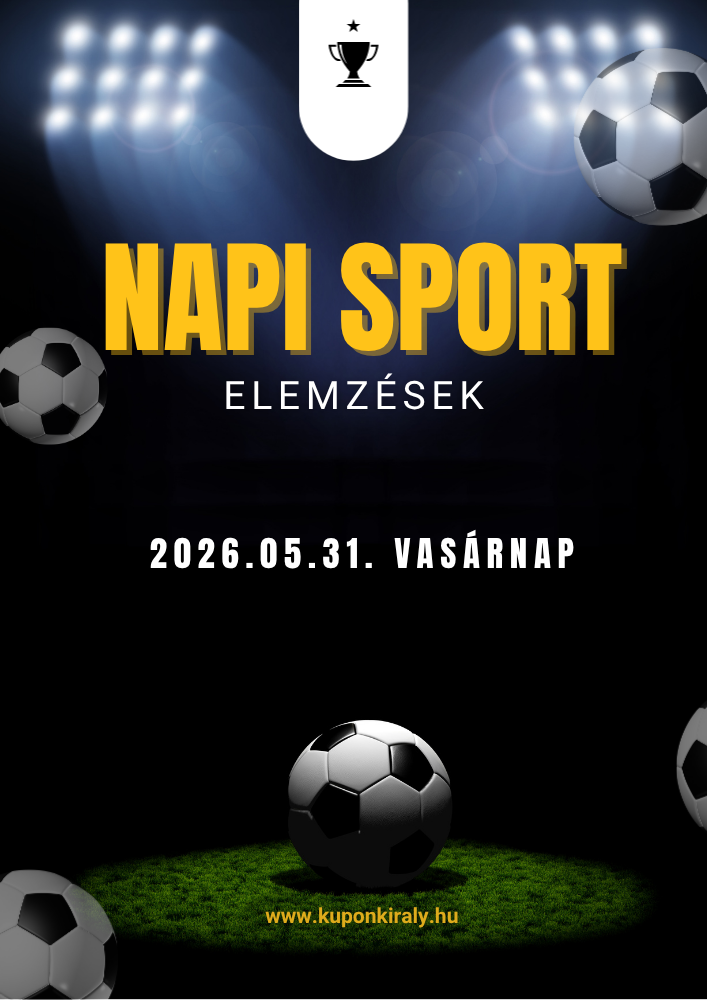 Fiatal férfi kosárlabdázó pózban, fekete háttéren nagy „NUTI SPORT” felirat és „Elemzések” szöveg.