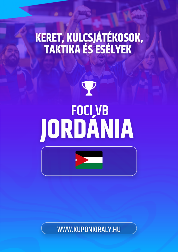 Lila-kék promóciós háttér, feliratokkal: FOCI VB ALGERIA, középen kupa ikon és algériai zászló.